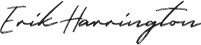 Signature of Kaufman dentist Erik Harrington DDS